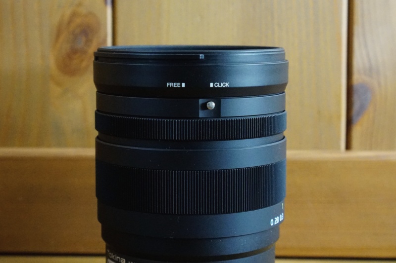 Tokina firin20mm f2 mf 絞りデクリック機構