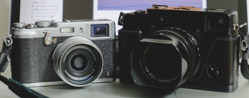 FUJIFILM X100SとXPRO1の大きさ比較