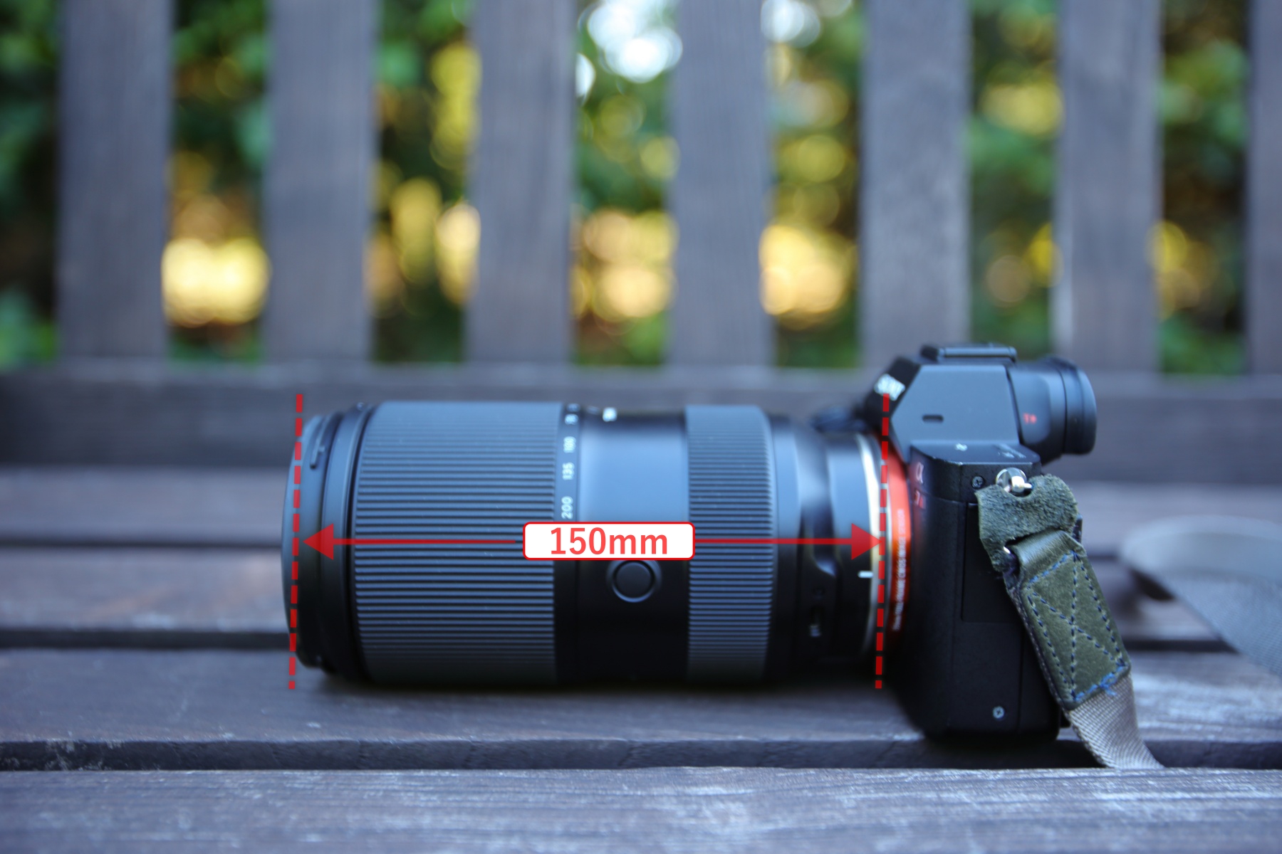 TAMRON 50-300mm a069　標準の長さ