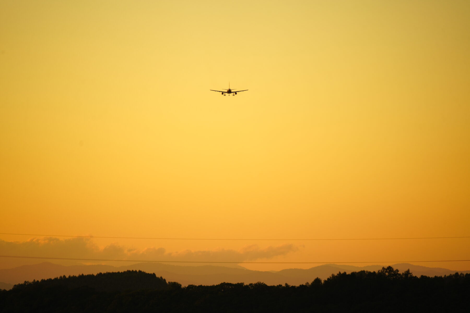 α7RⅡ 作例-飛行機と夕日