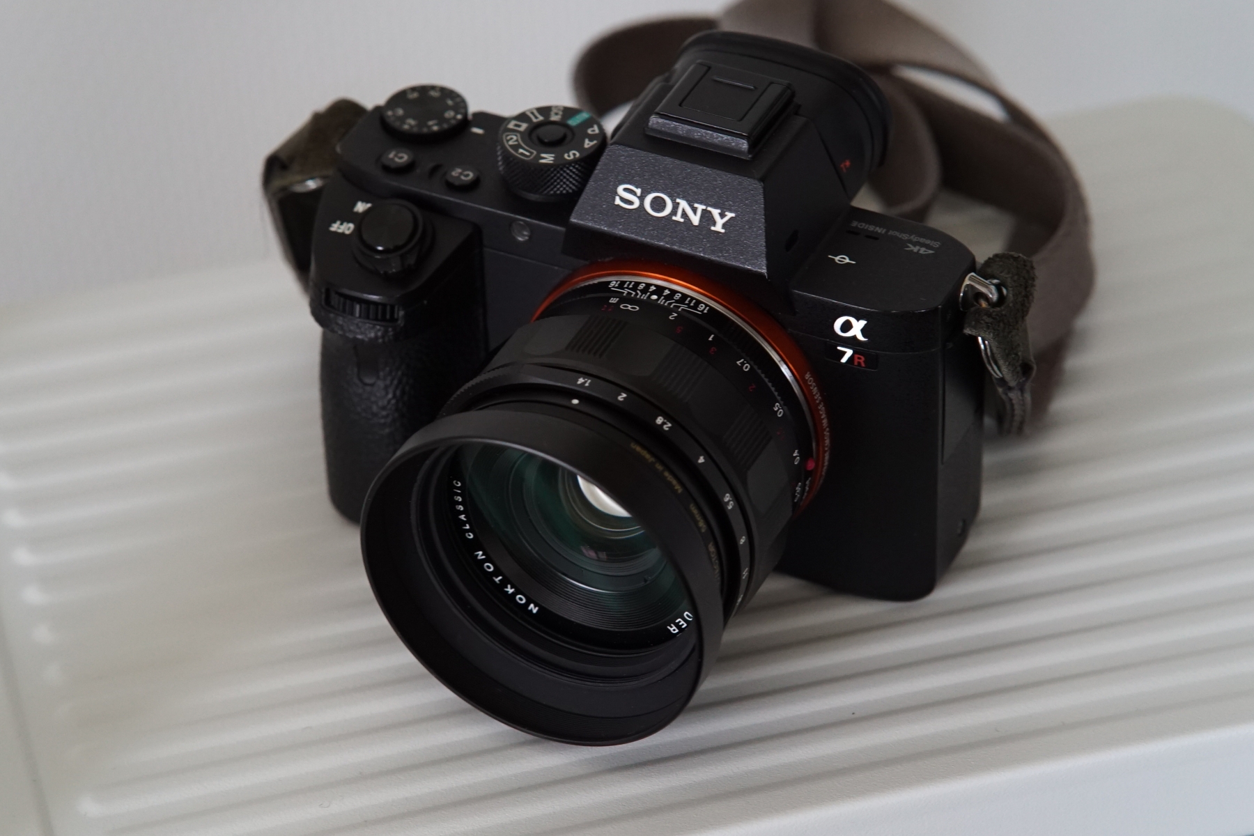 NOKTON classic 35mm F1.4 E-mount α7RⅡに取り付け