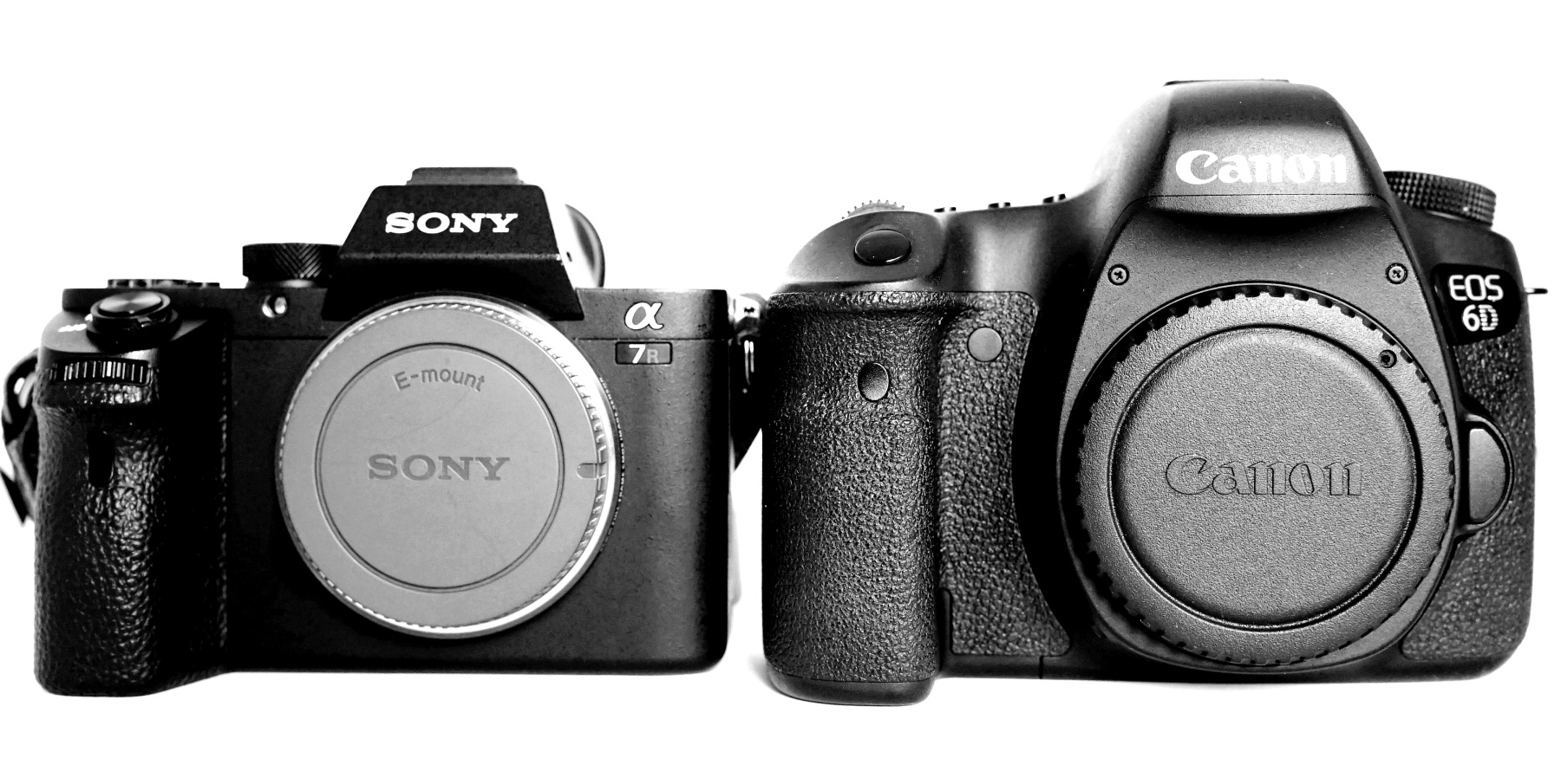 EOS6D-α7R2‐大きさ比較