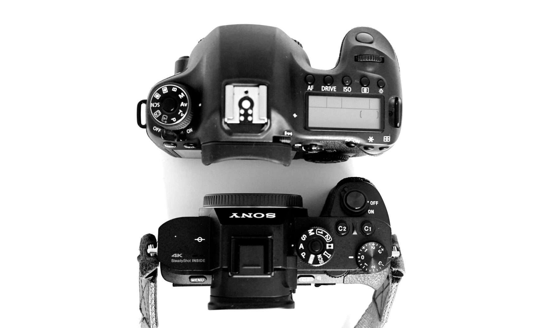 EOS6D-α7R2‐大きさ比較2