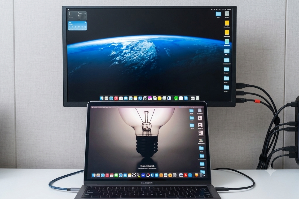 ディスプレイとmacbook